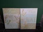 Canvas Schilderijen Set - Liefde & Leven, Ophalen of Verzenden