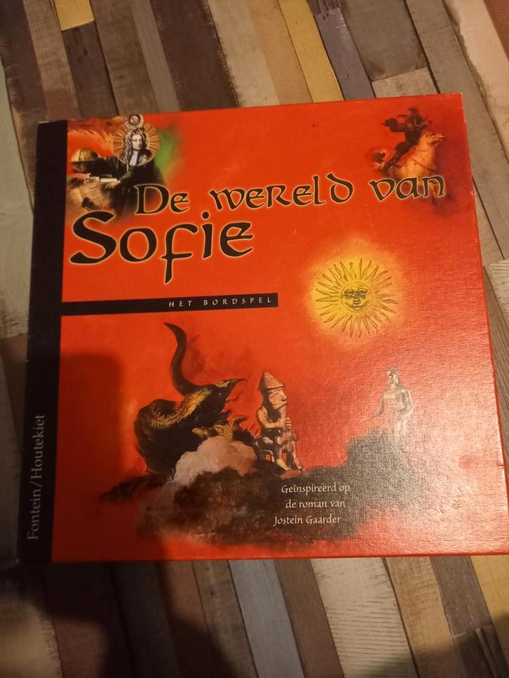 De Wereld van Sofie - Het Bordspel, Hobby en Vrije tijd, Gezelschapsspellen | Bordspellen, Zo goed als nieuw, Een of twee spelers