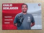 Feyenoord spelerskaart keeperstr Benlahsen met handtekening, Ophalen of Verzenden, Zo goed als nieuw, Feyenoord, Spelerskaart