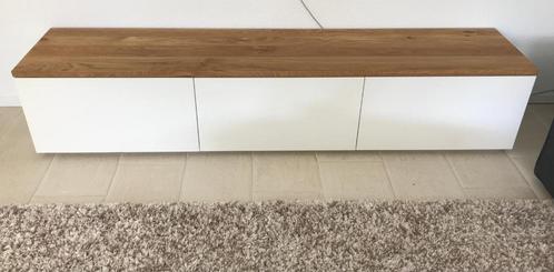 Eiken & MDF combi TV Meubel | Fontaine, Huis en Inrichting, Kasten | Televisiemeubels, Zo goed als nieuw, Minder dan 100 cm, 200 cm of meer