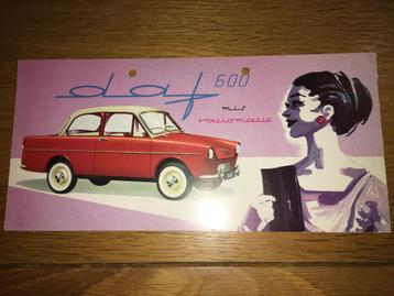 Afwijkende DAF 600 variomatic brochure/folder Duits beschikbaar voor biedingen