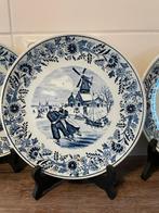 5 delfts blauwe bord Royal Boch - Oud Hollandse taferelen, Ophalen of Verzenden
