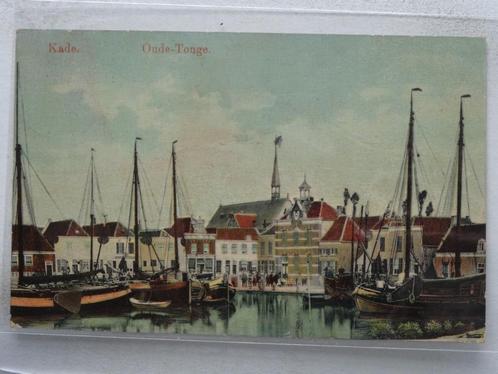 OUDE-TONGE   Kade, Verzamelen, Ansichtkaarten | Nederland, Gelopen, Zuid-Holland, Voor 1920, Verzenden