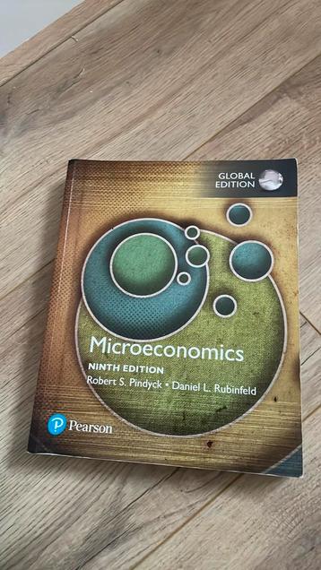 Microeconomics Ninth Edition Robert Pindyk Daniel Rubinfield beschikbaar voor biedingen