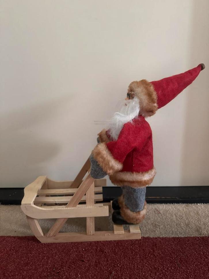 Kerstman met slee decoratie, Diversen, Kerst, Gebruikt, Ophalen of Verzenden