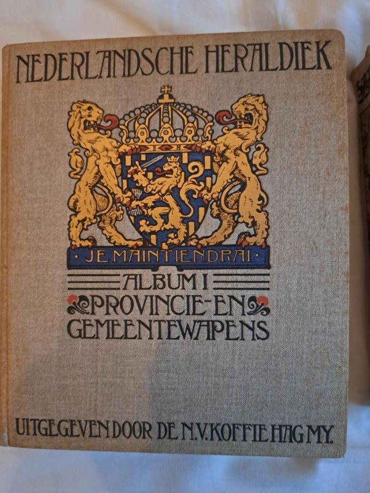 Nederlandsche Heraldiek, twee delen, over wapens, 1924, Boeken, Geschiedenis | Vaderland, Gelezen, 20e eeuw of later, Ophalen of Verzenden