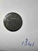 1/2 cent 1841 koning Willem II, Ophalen of Verzenden, Koning Willem II, Overige waardes, Losse munt