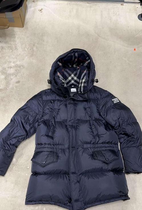 Burberry parka jas., Kleding | Heren, Jassen | Winter, Nieuw, Maat 52/54 (L), Blauw, Ophalen of Verzenden