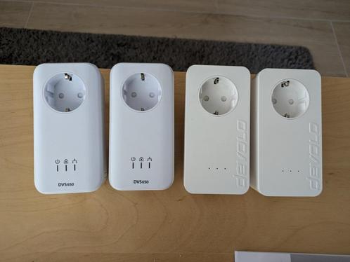 4x Devolo powerline adapters, dLAN 650+ en DVS 650, Computers en Software, Powerlines, Gebruikt, Ophalen of Verzenden