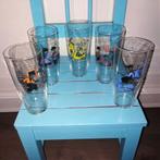 Vintage glazen Kinderen in klederdracht Durabor 5 stuks, Huis en Inrichting, Keuken | Servies, Ophalen, Glas of Glazen, Gebruikt