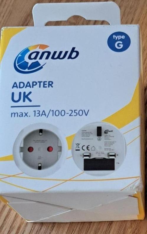ANWB UK adapter stopcontact, Muziek en Instrumenten, Kabels en Stekkers, Nieuw, Apparatuur, Ophalen of Verzenden