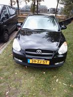 Hyundai Accent 1.4 3DRS 2008 Zwart, Auto's, Voorwielaandrijving, Accent, 4 cilinders, 1055 kg