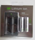 Batterijlader met 2 Lithium batterijen, Audio, Tv en Foto, Accu's en Batterijen, Ophalen, Nieuw