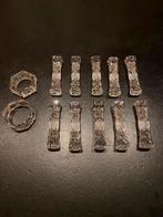 Kristallen Messenleggers & Servetringen Set (12 stuks), Ophalen of Verzenden