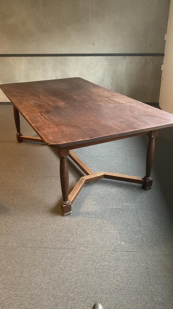 Tafel uit cafe 1.20 x 2.20 super Vintage voor max 12 pers., Huis en Inrichting, Tafels | Eettafels, 100 tot 150 cm, 200 cm of meer