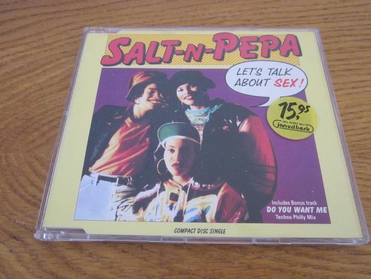 Salt-N-Pepa - Let's Talk About Sex 1991 FFRR Maxi CD Single, Cd's en Dvd's, Cd Singles, Gebruikt, Hiphop en Rap, 1 single, Maxi-single