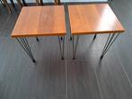 2 vierkante bijzettafels, Huis en Inrichting, Tafels | Bijzettafels, Ophalen, Minder dan 45 cm, Minder dan 55 cm, Vierkant