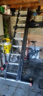 3 delige ladder, Doe-het-zelf en Verbouw, Ladders en Trappen, Ophalen, Gebruikt, Ladder, 4 meter of meer