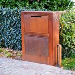 Staande Pakketbrievenbus Cortenstaal | 870 x 300 x 12, Info@cosy-vibes.nl, Staal, Staande brievenbus, Verzenden