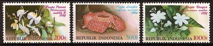Indonesie Zonnebloem nr 1482/4 postfris 1992, Postzegels en Munten, Postzegels | Azië, Postfris, Zuidoost-Azië, Ophalen of Verzenden