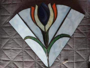 2 Tiffany Wandlampjes Tulp - Opknapper beschikbaar voor biedingen