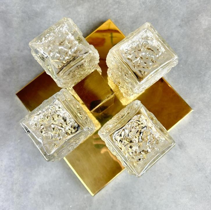 Vintage Hillebrand lamp, Huis en Inrichting, Lampen | Plafondlampen, Gebruikt, Ophalen of Verzenden