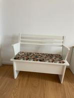 Vintage bankje met opbergruimte, Kinderen en Baby's, Kinderkamer | Tafels en Stoelen, Ophalen, Gebruikt, Stoel(en)