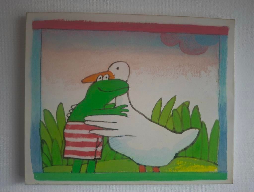 Canvas van Kikker 40x50, Kinderen en Baby's, Kinderkamer | Inrichting en Decoratie, Ophalen, Wanddecoratie