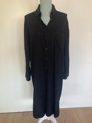 Zwart linnen/katoenen tuniek/jurk/blouse - HEMA beschikbaar voor biedingen