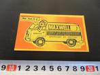 sticker Panningen Deventer Utrecht MAXWELL service VW Bus, Verzamelen, Stickers, Ophalen, Zo goed als nieuw, Bedrijf of Vereniging