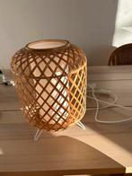 Rattan tafel lamp, Ophalen of Verzenden, Zo goed als nieuw, Minder dan 50 cm