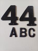 huisnummers huisnummer smeedijzer zwart, Antiek en Kunst, Antiek | Emaille, Ophalen of Verzenden