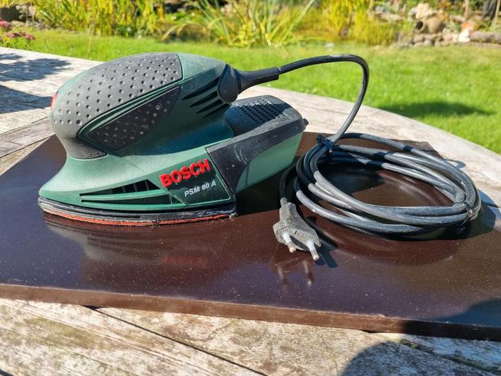 Bosch schuurmachine PSM 80A met microfilter, Doe-het-zelf en Verbouw, Gereedschap | Schuurmachines, Gebruikt, Vlakschuurmachine