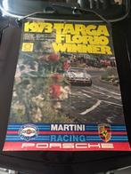 oude poster Porsche 911 Martini Gijs Van Lennep Targa Florio, Verzamelen, Ophalen of Verzenden, Gebruikt, Auto's