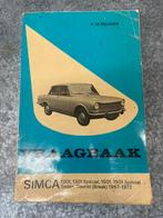 Vraagbaak Simca 1301, 1501, Ophalen, Zo goed als nieuw, Overige merken