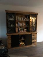 Buffetkast Mango hout 220x200, Huis en Inrichting, Kasten | Buffetkasten, Ophalen, 200 cm of meer, 150 tot 200 cm, Zo goed als nieuw
