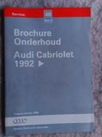 Werkplaatsboek Audi 80 Cabrio onderhoud vanaf 1991, Ophalen of Verzenden, Gelezen, Audi