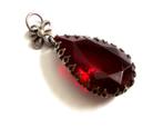 Prachtige vintage grote glazen ketting hanger, handwerk, Verzenden, Zo goed als nieuw, Glas of Kristal