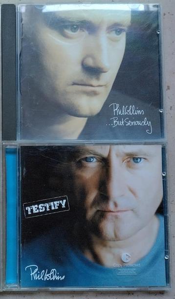 2x cd Phil Collins - ...But Seriously (1989)  Testify (2002 beschikbaar voor biedingen