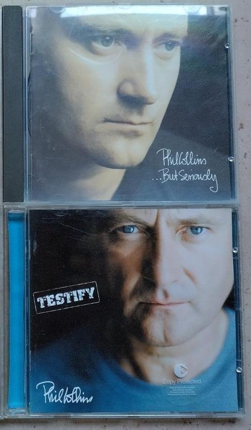 2x cd Phil Collins - ...But Seriously (1989)  Testify (2002, Cd's en Dvd's, Cd's | Rock, Zo goed als nieuw, Poprock, Ophalen of Verzenden