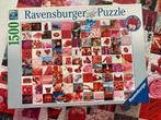 UITDAGENDE PUZZEL 99 RED THINGS 1500 ST. ......., Hobby en Vrije tijd, Denksport en Puzzels, Ophalen of Verzenden, 500 t/m 1500 stukjes