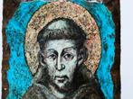 St. Franciscus van Assisi Italië afgebeeld op steen, Ophalen of Verzenden