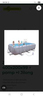 zwembad 4m x 2m x 1m, Ophalen, Gebruikt, 200 tot 300 cm, 80 tot 120 cm
