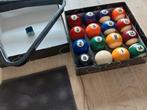 Pool ballen klein met driehoek, Sport en Fitness, Ophalen, Zo goed als nieuw, Pooltafel