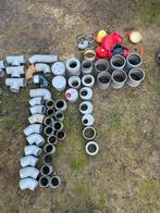 Partij PVC Rioleringsbuizen en hulpstukken, Afvoer, Gebruikt, Pvc, Ophalen of Verzenden