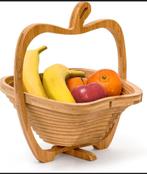 Houten fruitschaal / fruitmand, Ophalen of Verzenden, Rond, Hout