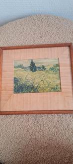 Repro Groene tarweveld met cipres van Vincent van Gogh, Antiek en Kunst, Ophalen of Verzenden