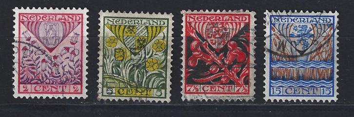 NVPH 208 - 211 geb Kinderzegels 1927 OUD NEDERLAND p/stuk, Postzegels en Munten, Postzegels | Nederland, Gestempeld, T/m 1940