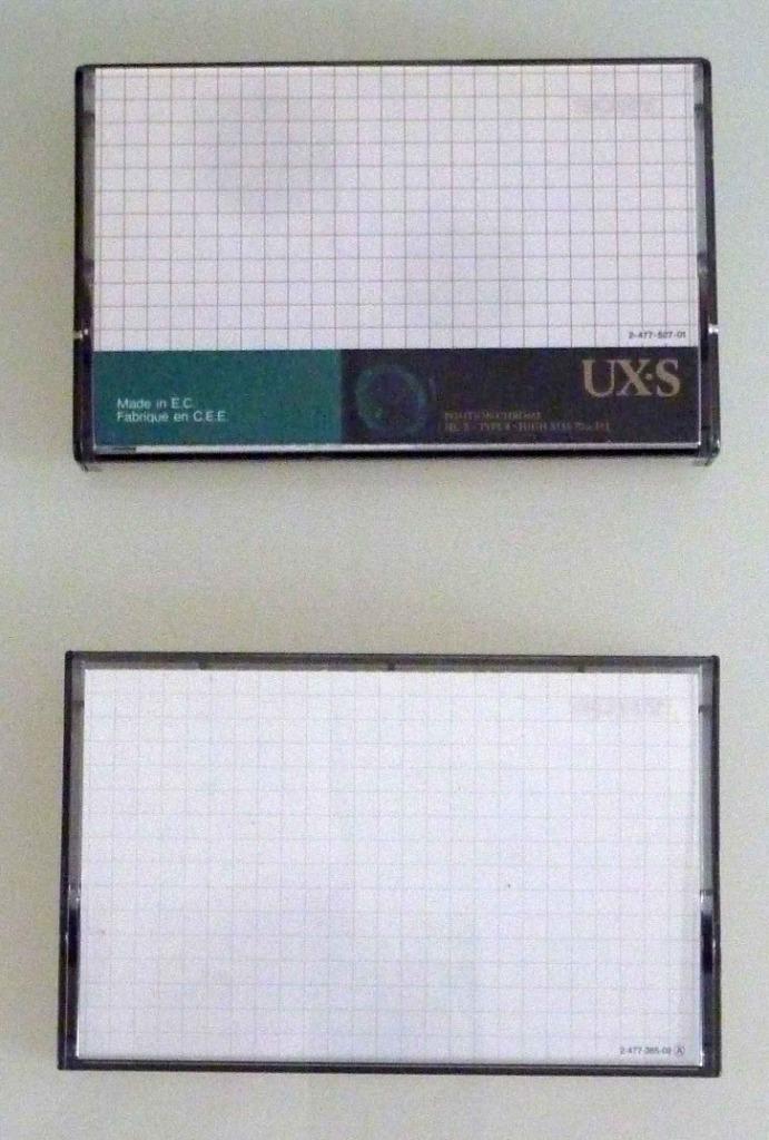 2 Sony UX-S 90 Super Chrome Class Position cassettebandjes, Cd's en Dvd's, Cassettebandjes, Zo goed als nieuw, Overige genres