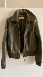 Leren jack olijfgroen s, Ophalen of Verzenden, Gedragen, Maat 46 (S) of kleiner, Groen